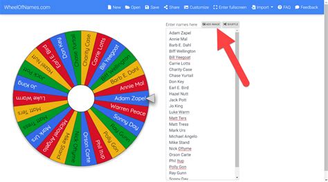interactive wheel selector|Wheel of Names.